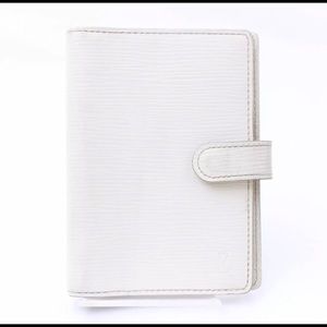 Rare Louis Vuitton Epi White Agenda PM